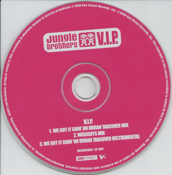 Jungle Brothers : V.I.P. (CD, Maxi, Single)