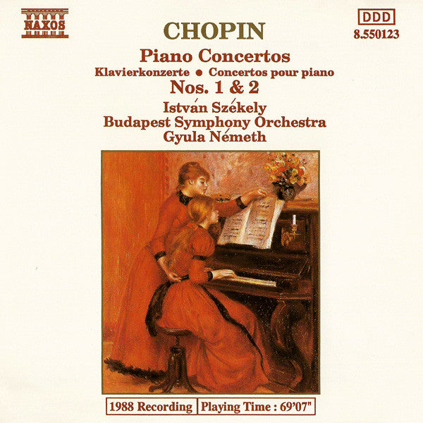 Frédéric Chopin - Istvan Szekely, Budapest Symphony Orchestra, Gyula Németh : Piano Concertos = Klavierkonzerte = Concertos Pour Piano Nos. 1 & 2 (CD, Album)