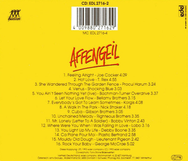 Various : Affengeil - 16 Superstarke Oldies (CD, Comp)