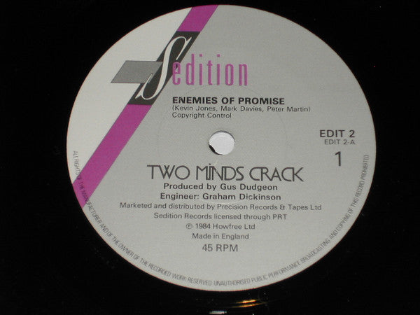 Two Minds Crack : Enemies Of Promise (7", Single)