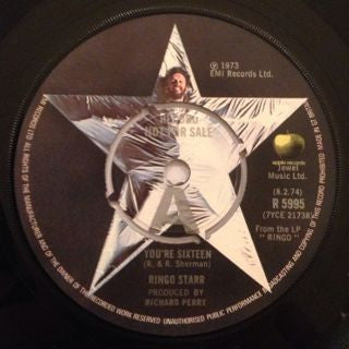 Ringo Starr : You're Sixteen (7", Promo)