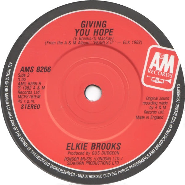 Elkie Brooks : Will You Write Me A Song (7", Single)