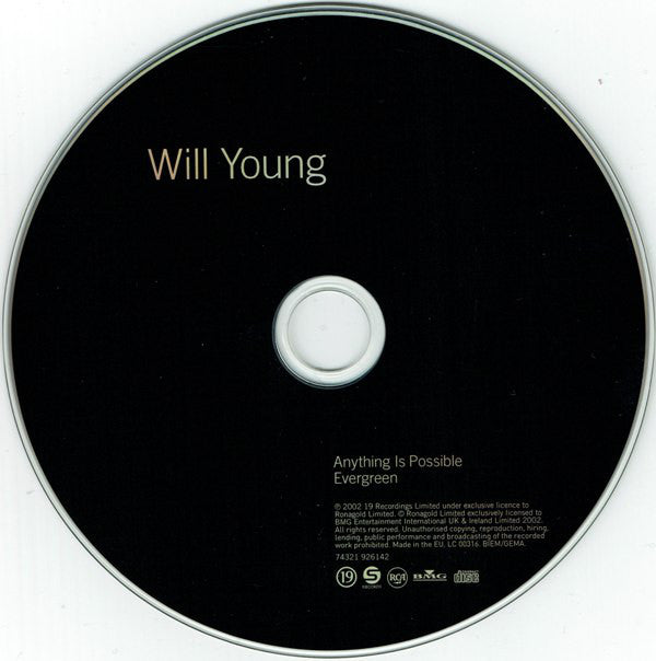 Will Young : Anything Is Possible / Evergreen (CD, Single)