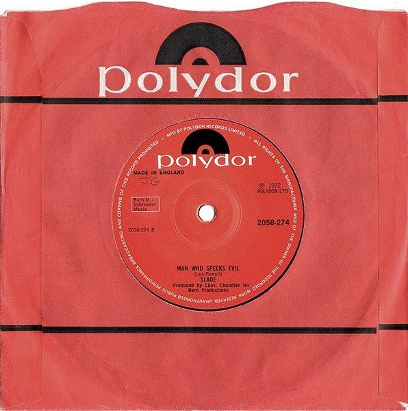 Slade : Mama Weer All Crazee Now (7", Single, Pap)