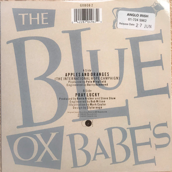 The Blue Ox Babes : Apples and Oranges (The International Hope Campaign) (7", Single)