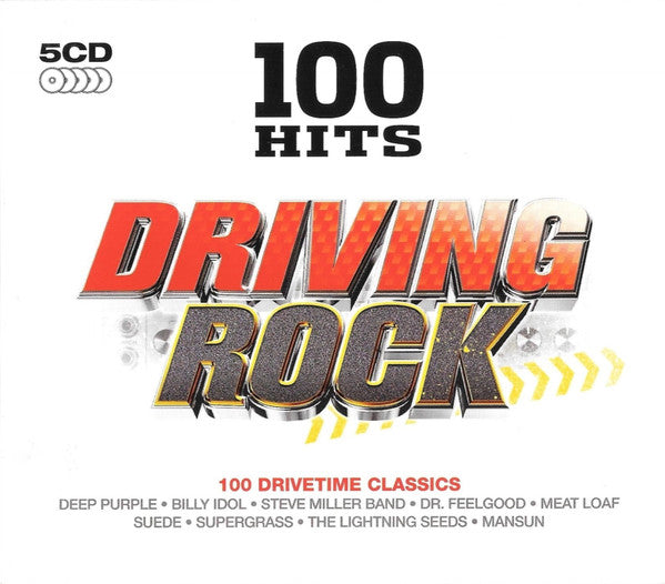 Various : 100 Hits Driving Rock (5xCD, Comp + Box)
