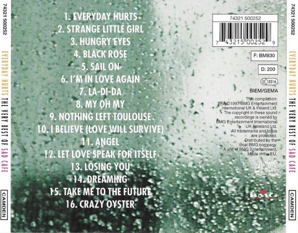 Sad Café : Everyday Hurts: The Very Best Of Sad Café (CD, Comp)