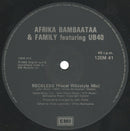 Afrika Bambaataa And Family* Featuring UB40 : Reckless (Vocal Wildstyle Mix) (12")