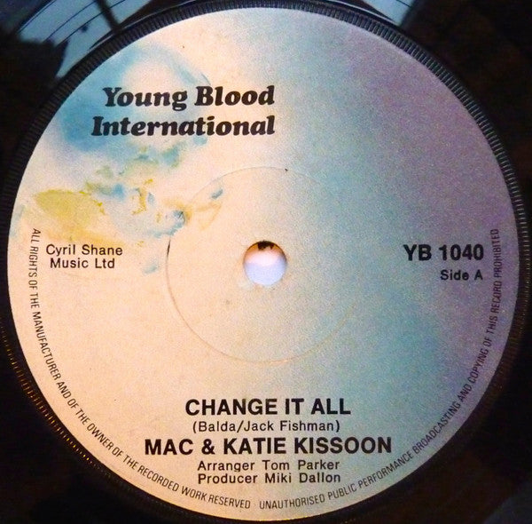 Mac And Katie Kissoon : Change It All (7", Single, Sol)