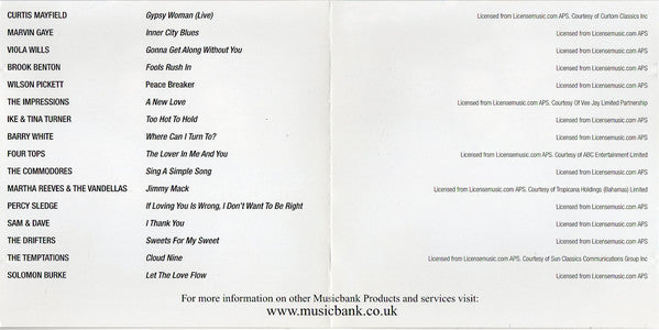 Various : Soul Legends - Let The Love Flow (CD, Album, Comp)