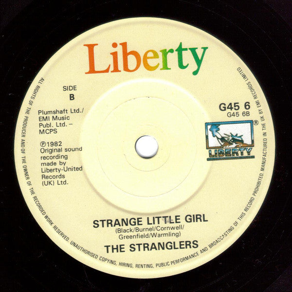 The Stranglers : Golden Brown / Strange Little Girl (7", Single, Sol)