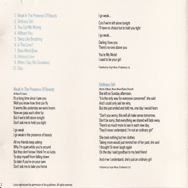 Alison Moyet : Raindancing (CD, Album)