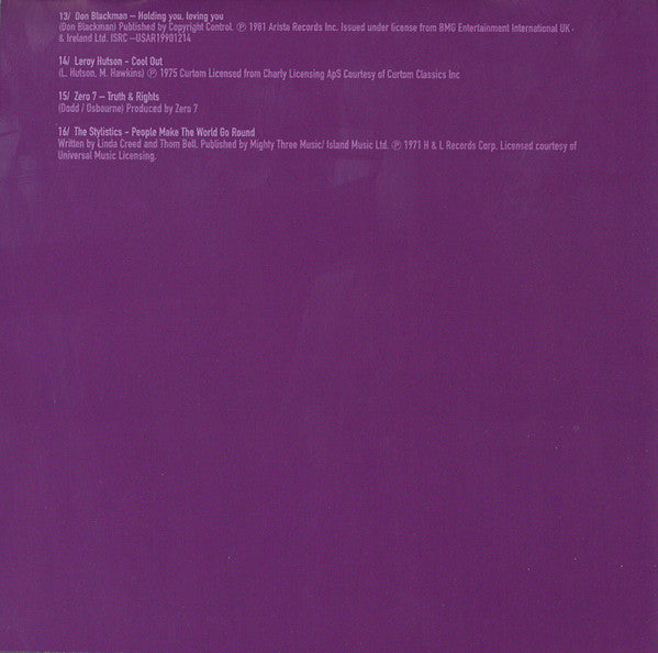 Zero 7 : AnotherLateNight (CD, Mixed, Sli)