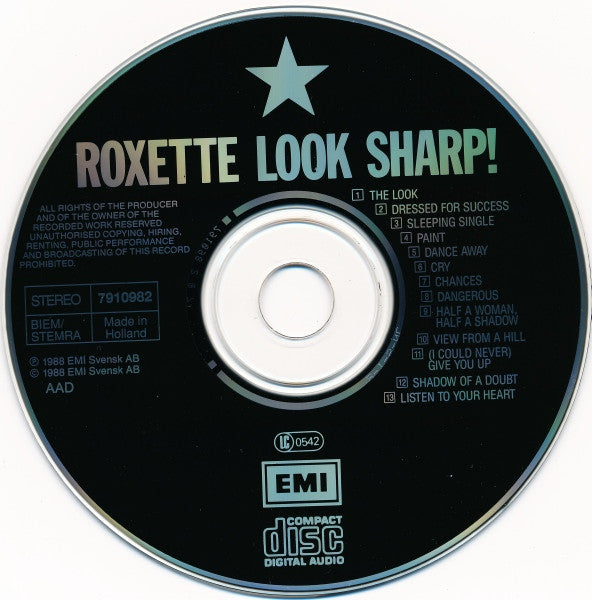 Roxette : Look Sharp! (CD, Album, RE)