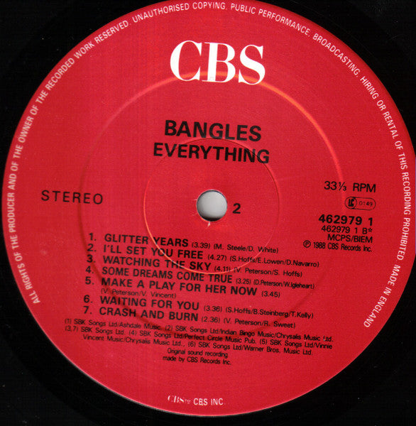 Bangles : Everything (LP, Album)