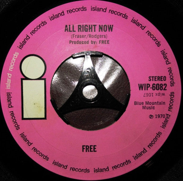 Free : All Right Now (7", Single, Lar)