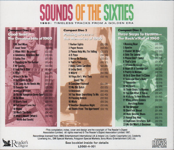 Various : Sounds Of The Sixties 1960 (Timeless Tracks From A Golden Era) (3xCD, Comp)