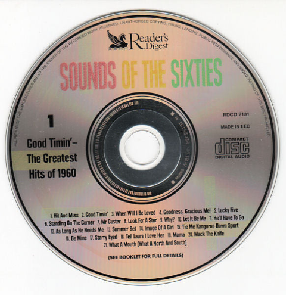 Various : Sounds Of The Sixties 1960 (Timeless Tracks From A Golden Era) (3xCD, Comp)
