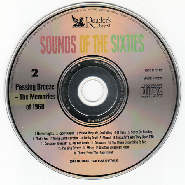 Various : Sounds Of The Sixties 1960 (Timeless Tracks From A Golden Era) (3xCD, Comp)