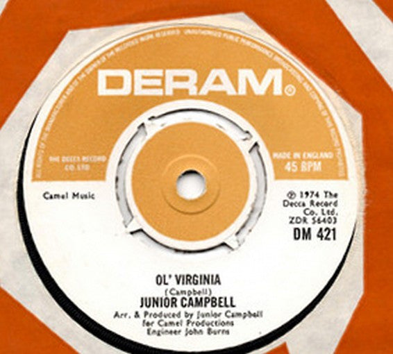 Junior Campbell : Ol' Virginia / Wullie Sings The Blues (7", Single)