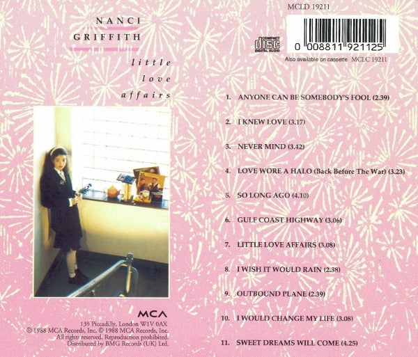Nanci Griffith : Little Love Affairs (CD, Album, RE)