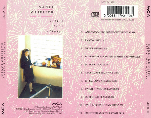 Nanci Griffith : Little Love Affairs (CD, Album, RE)