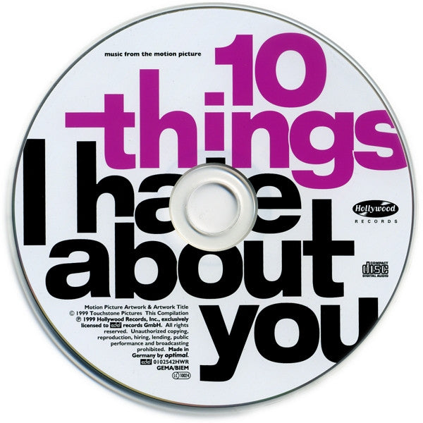 Various : 10 Things I Hate About You (Music From The Motion Picture) (CD, Comp)