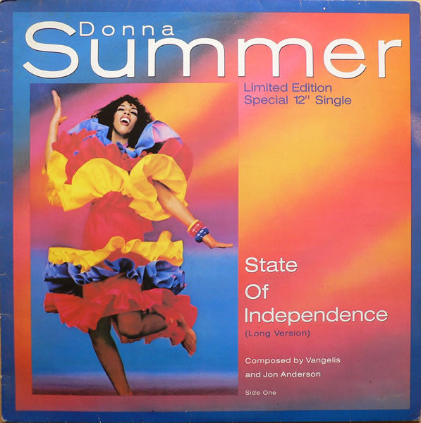 Donna Summer : State Of Independence (12", Single, Ltd)