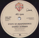 Donna Summer : State Of Independence (12", Single, Ltd)