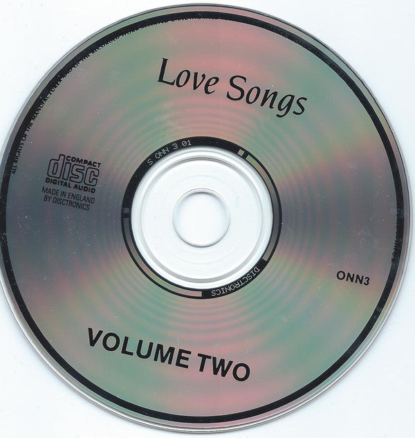 Various : Love Songs Volume 2 (CD, Comp)