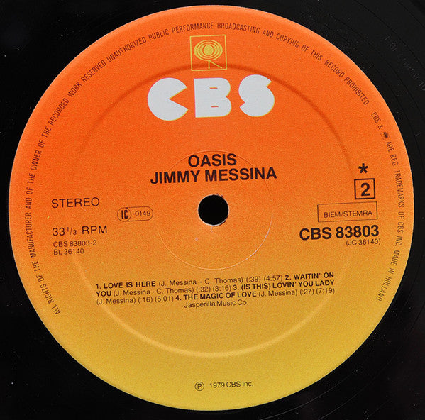 Jimmy Messina* : Oasis (LP, Album)