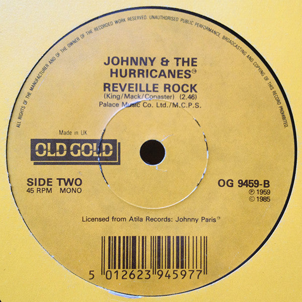 Johnny And The Hurricanes : Red River Rock / Reveille Rock (7", Single, Mono)