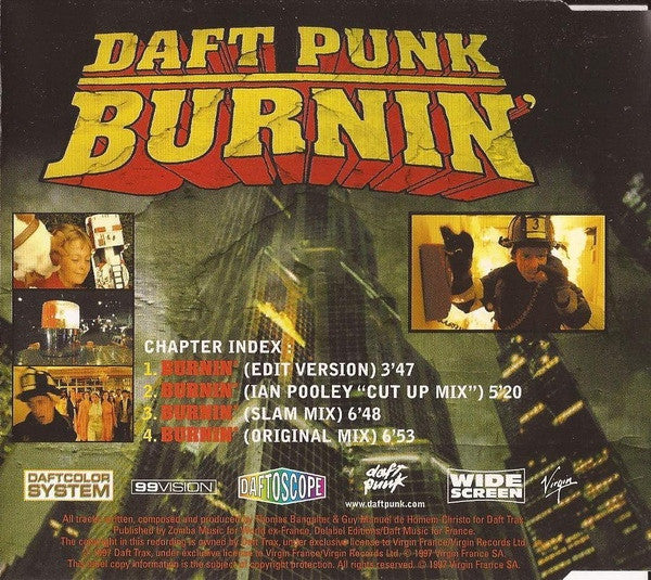 Daft Punk : Burnin' (CD, Single)