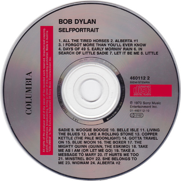 Bob Dylan : Selfportrait (CD, Album, RE, Son)