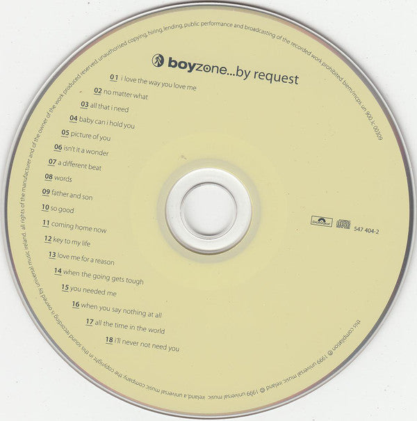 Boyzone : ...By Request (CD, Album, Comp)