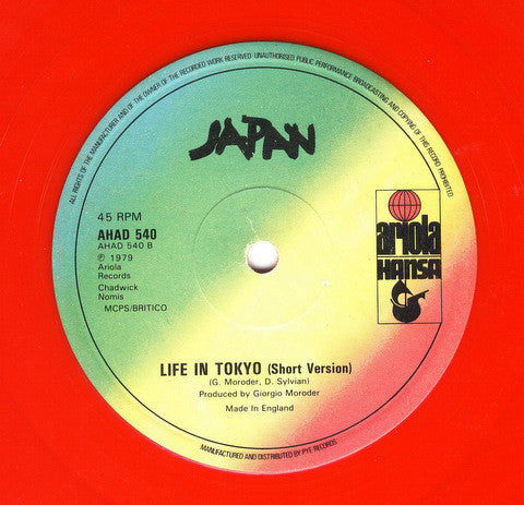 Japan : Life In Tokyo (12", Single, Ltd, Red)