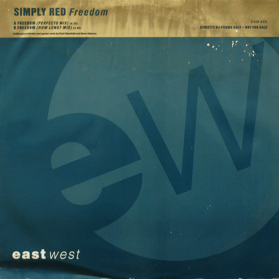 Simply Red : Freedom (12", Single, Promo)