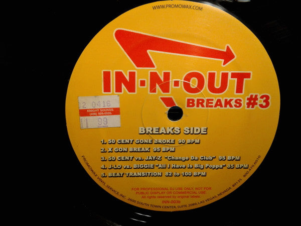 Various : In-N-Out Breaks Vol. 3 (12")