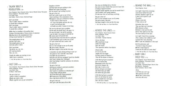 Tracy Chapman : Tracy Chapman (CD, Album, RE, RP)