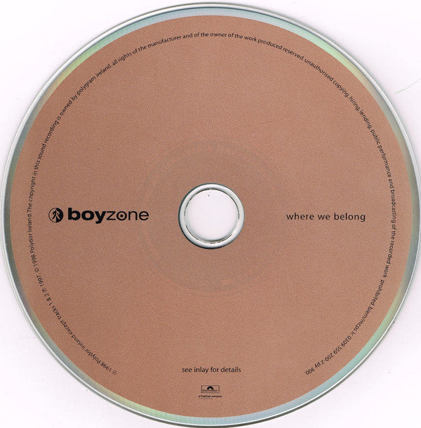 Boyzone : Where We Belong (CD, Album, RE, Ger)