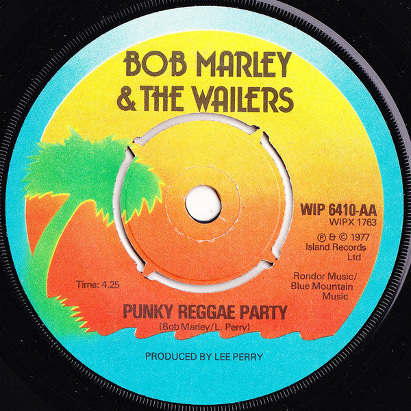 Bob Marley & The Wailers : Jamming / Punky Reggae Party (7", Single)