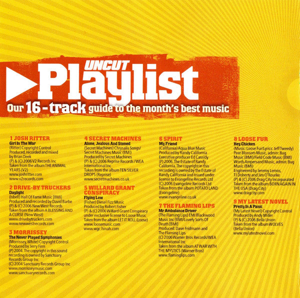 Various : Playlist April 2006 (Our 16-Track Guide To The Month's Best Music) (CD, Comp)