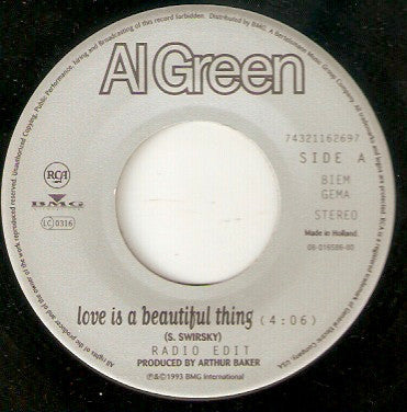 Al Green : Love Is A Beautiful Thing (7", Single)