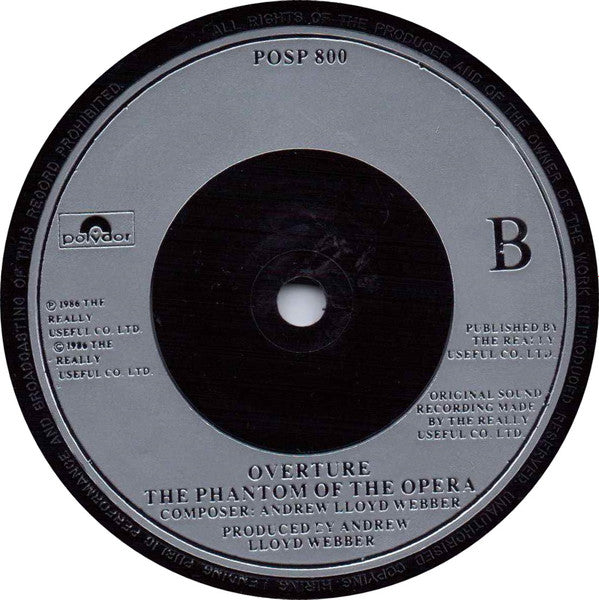 Sarah Brightman, Steve Harley : The Phantom Of The Opera (7", Single, Sil)