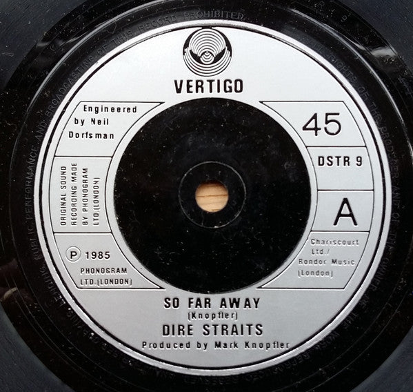 Dire Straits : So Far Away (7", Single, Sil)