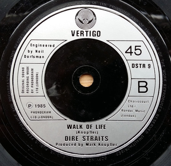Dire Straits : So Far Away (7", Single, Sil)