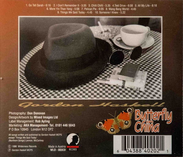 Gordon Haskell : Butterfly In China (CD, Album)