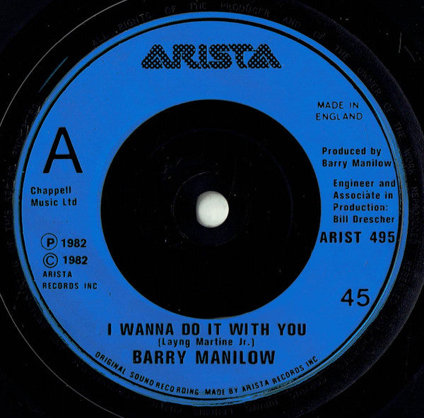 Barry Manilow : I Wanna Do It With You (7", Single, Blu)