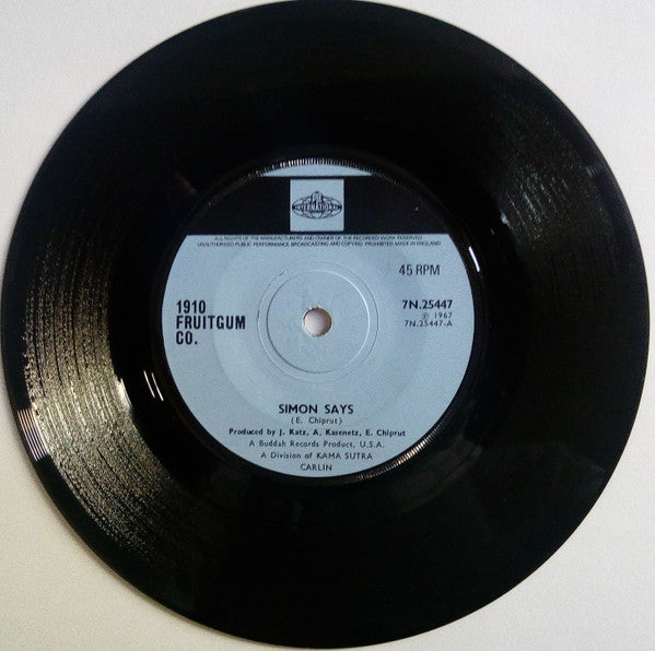 1910 Fruitgum Company : Simon Says (7", Single, Sol)