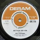 Cat Stevens : Matthew And Son (7", Single, Mono)